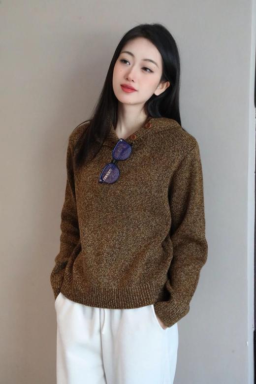 （预售七天发）【高品质私服】【加厚连帽/高领花纱针织衫】单穿/叠穿都戳中氛围感，精致通勤都能搭【无标出货 介意慎拍】WD 商品图5