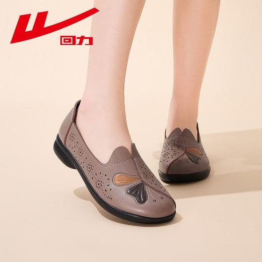 回力女鞋妈妈鞋2025新款秋季软底一脚蹬舒适透气平底休闲单鞋子女 商品图8