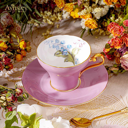 英国 Aynsley安斯丽  色釉铃兰系列小蛮腰咖啡杯 商品图0