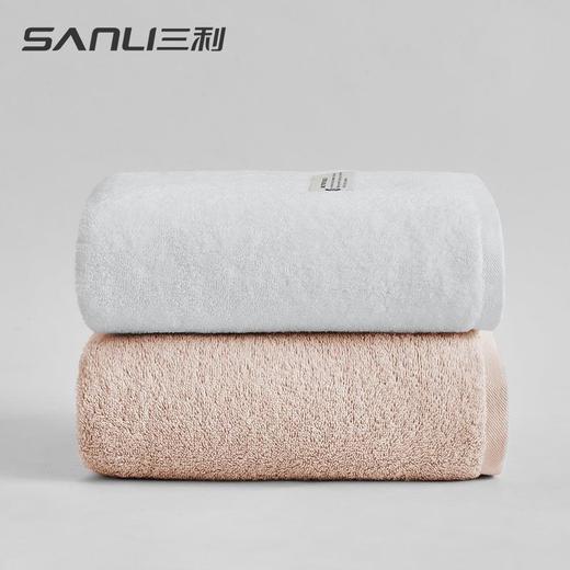 三利毛巾素色清新款浴巾全棉吸水浴巾纯棉加大精梳棉浴巾 商品图3