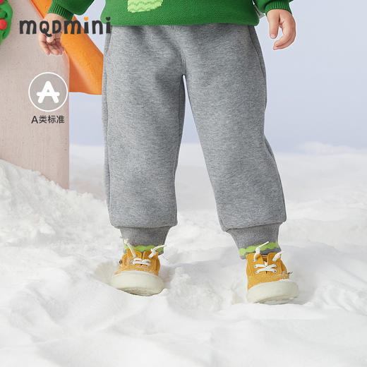 【秒】【专柜同款】MQD童装男童冬季新款加绒针织裤儿童运动裤卫裤潮 商品图0