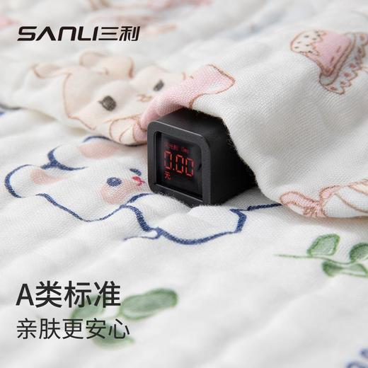 三利毛巾六层纯棉洗脸巾新生婴儿方巾4层纱布口水巾幼儿园小毛巾 商品图2