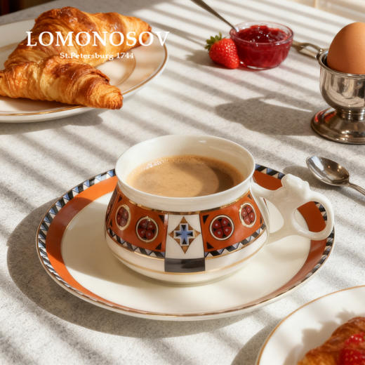 LOMONOSOV 俄皇    Bilibina系列故事下午茶茶具欧式高级感陶瓷咖啡杯碟套装 商品图0