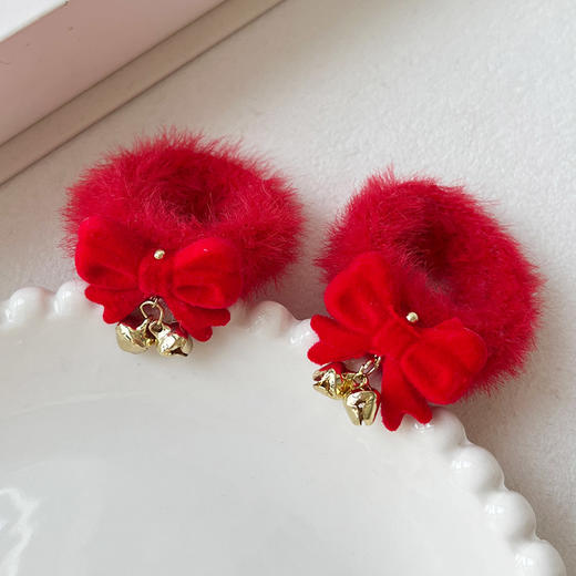 蝴蝶结铃铛小毛圈对圈发绳-纪念日百货门店同款167745451 商品图2