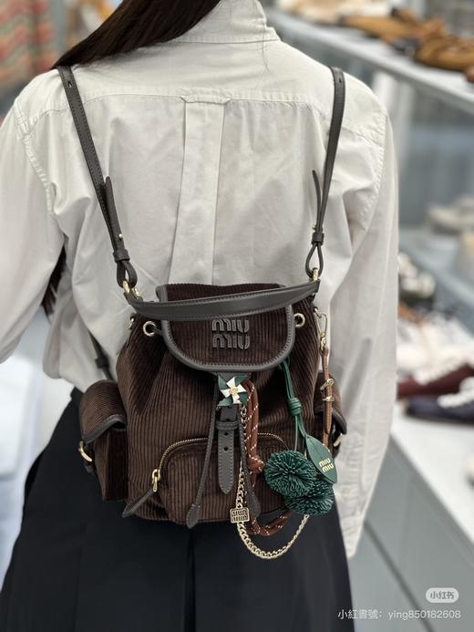 女款mini燈芯絨双肩背包ZO017 商品图2