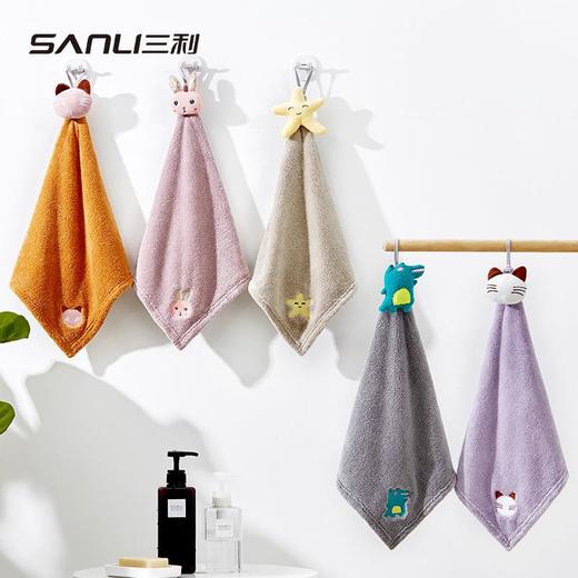 三利毛巾可爱擦手巾挂式擦手巾日系珊瑚绒擦手巾厨卫毛巾[新款] 商品图1