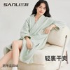 三利长浴袍浴巾可穿式睡衣女秋冬2025新款睡袍绒珊瑚绒男吸水浴衣 商品缩略图3