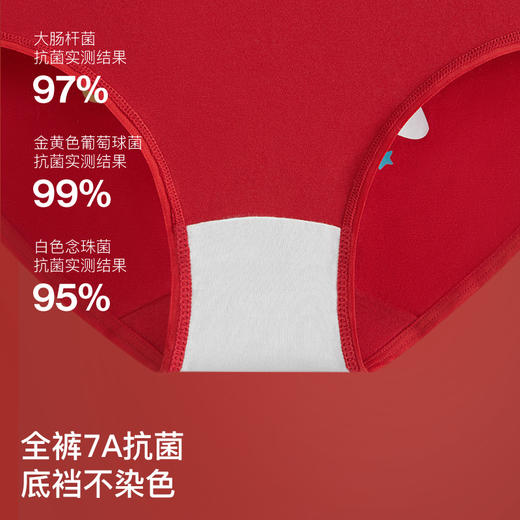 likeuu儿童内裤纯棉男童女童礼盒红色马年本命年发育期女25年新四角裤dr 商品图3