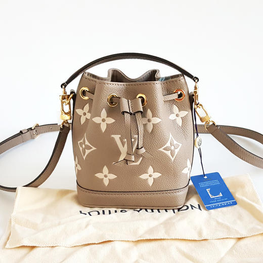 【98新】LV路易威登Nano NoeM46291  大象灰全皮Nano Noe小水桶手提单肩包女士 031225TB01 商品图1