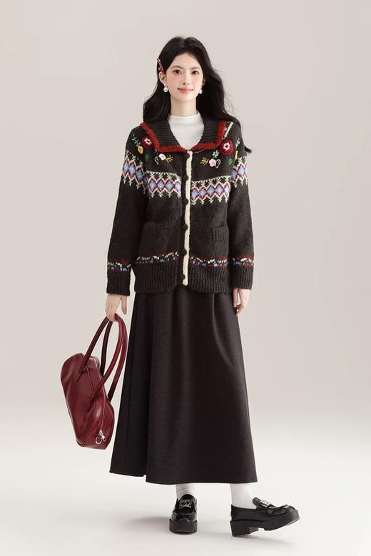 Stay2Weeks 费尔岛提花翻领针织开衫外套 21761 商品图2