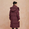 QR008斯尔丽25新款冬季连帽长款休闲面包服宽松加厚90绒时尚减龄羽绒服 商品缩略图1