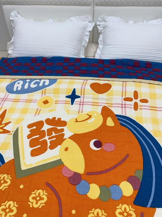 松植屋全棉大号超柔十层纱布盖毯 空调毯子 新疆棉柔软亲肤全棉 A类母婴标准 商品图6