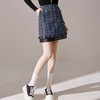剩M/L 芳外【PU拼接小香风半身裙】25秋款特殊牛仔混编半身裙 商品缩略图2