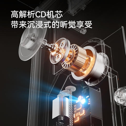 CoolGeek M1音乐画框CD机 动态艺术挂画蓝牙播放器家居工业美学创意装饰相框（需搭配音响使用） 商品图4