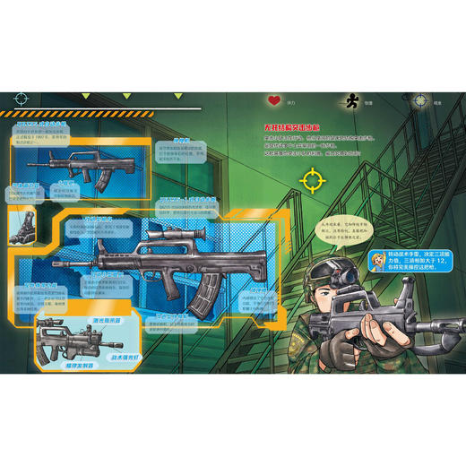 《孩子喜欢的枪来了！》（全4册）：《手枪，入列！》《步枪，入列！》《机枪，入列！》《特种枪，入列！》 商品图7