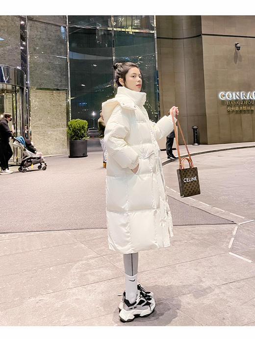 卉遇&大口袋连帽立领M扣羽绒服HY-46★ 商品图4