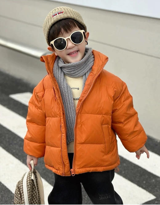 特价小立领男女宝同款85%白鸭绒亲子羽绒服 商品图3