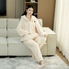 可爱草莓熊连帽睡衣女秋冬新款珊瑚绒加厚加绒家居服可外穿套装 商品缩略图3