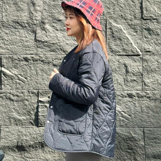 壁虎瑜伽【2512WT449】无领加绒轻薄棉衣外套【5天发货】 商品图4