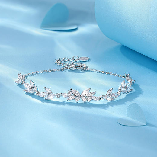 卡蒂罗/KADER 紫藤物语手链 满钻甜蜜首饰 浪漫优雅生日礼纪念日闺蜜礼赠 闪闪蝶舞闪耀银河原创设计 商品图3