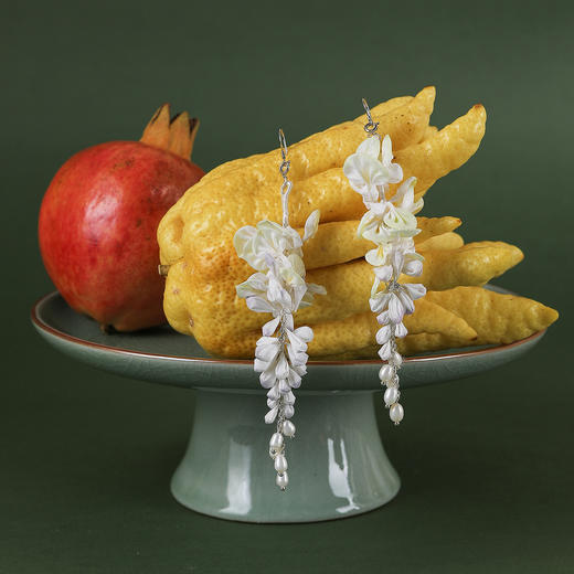 【林栖设计小店】福绕紫藤|耳环恭王府联名真丝珍珠2026早春新款女2953137 商品图3