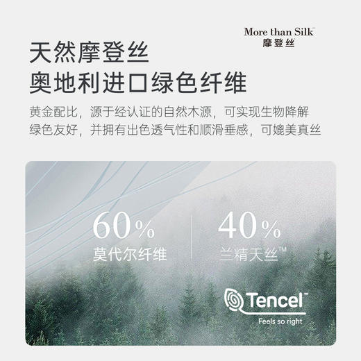 雅芳婷摩登丝床上五件套床笠款田园风莫代尔被套薄被芯套件家纺 商品图1