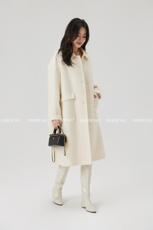 【门店同款】ENJOY冬季“暖冬知性”翻领排扣长款大衣 167950278 商品图9