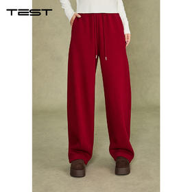 冬上新时尚红色舒适柔软休闲裤3254079
