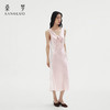 桑罗优雅系带礼服裙吊带连衣裙桑蚕丝女V领设计度假长裙 商品缩略图3