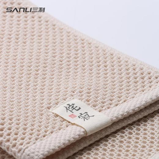 三利毛巾厂家直供夏季新款纯棉毛巾侘寂面巾加大吸水蜂窝毛巾 商品图3