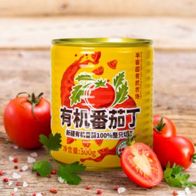 有机番茄丁罐头 新疆半亩园新鲜有机去皮西红柿食材干净放心【京东快递送货上门】