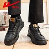 回力男鞋2025新款秋冬款加绒保暖休闲鞋潮男英伦风黑色商务鞋子男 商品缩略图7