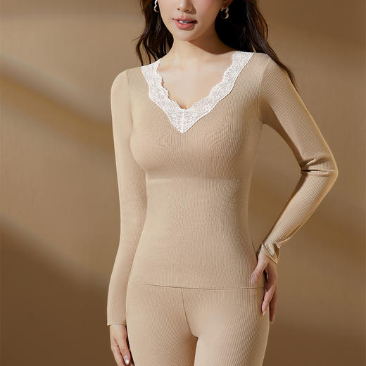 免内衣山茶花打底套装，免Bra又塑形，秋冬一件就超暖！【G】 商品图7