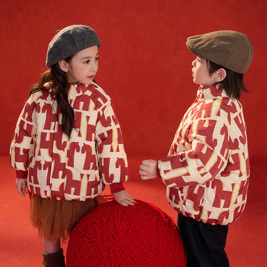 严选 | 棉花堂福马梭织立领棉服 马年新年年衣 商品图5