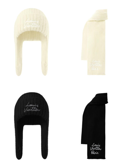 L-S 刺绣字母护耳帽/围巾 商品图0