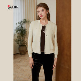 司歌弹力绣花外套收腰秋冬B921126X