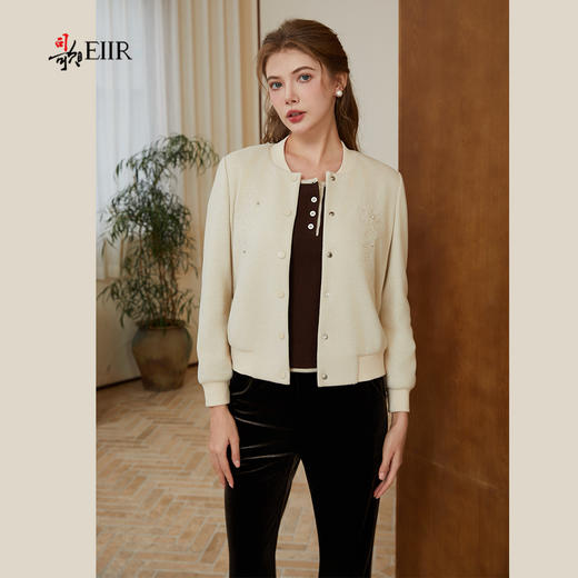 司歌弹力绣花外套收腰秋冬B921126X 商品图0