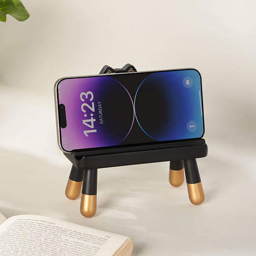 大英博物馆 盖亚·巴斯特系列 萌猫长椅 平板手机支架摆件 商品图2