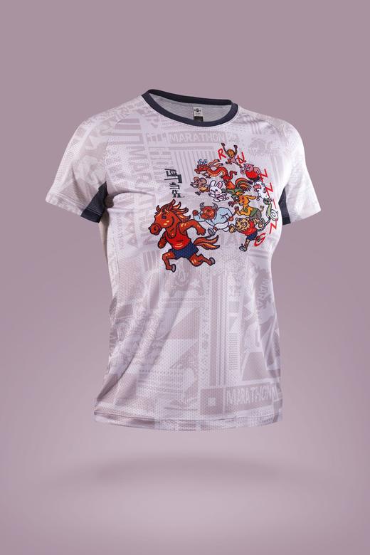 严素跑步TEE,马当先 男/女款,轻量 短袖T恤 速干快干 严素态度 商品图1