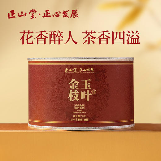 正山堂骏眉中国正心发展 金枝玉叶 特级红茶正宗单芽罐装礼盒装送礼 商品图0