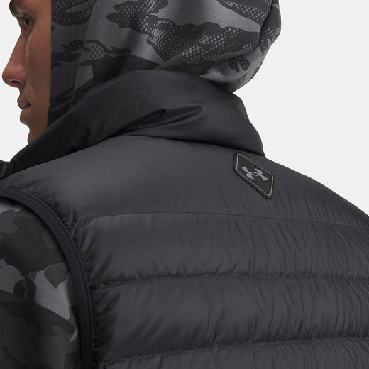 UA安德玛25年新款Limitless男子休闲保暖黑色羽绒马甲6001212-001 商品图4