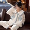 新款珊瑚绒睡衣加厚休闲时尚可爱外穿上衣加裤子套装家居服 商品缩略图0
