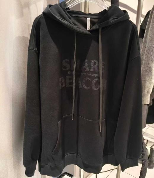 NC连帽绣花图案长袖卫衣50911(黑） 冬季 954010250321 商品图1