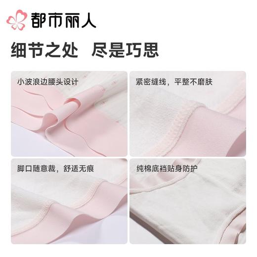 都市丽人女士内裤棉提花平角裤孕妇裤系列LKC702 商品图3