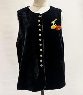 Famecoco范可儿秋冬款新中式马夹FAD8CA202