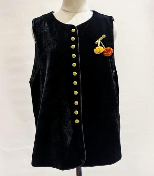 Famecoco范可儿秋冬款新中式马夹FAD8CA202 商品图0