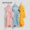 三利毛巾儿童浴袍卡通睡袍带帽浴袍珊瑚绒家居服男童女童睡衣 商品缩略图1