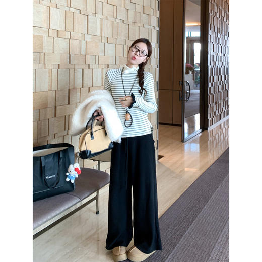 【149元任选2件】现货！ 韩系条纹长袖针织衫 商品图1