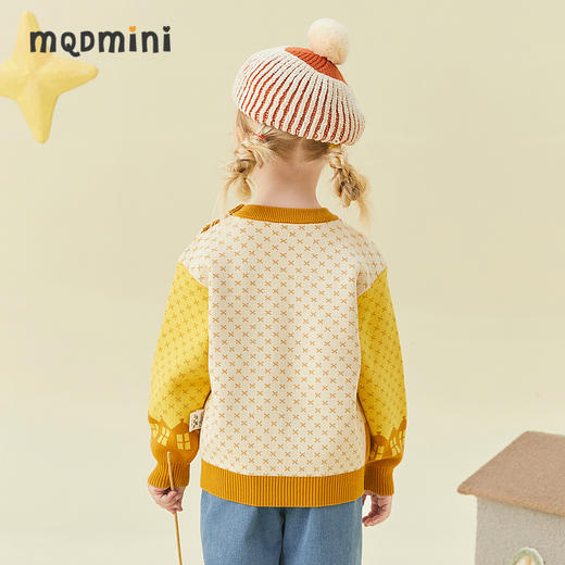 【秒】【专柜同款】MQD童装女小童毛衣秋冬新款萌趣加厚儿童针织衫 商品图2