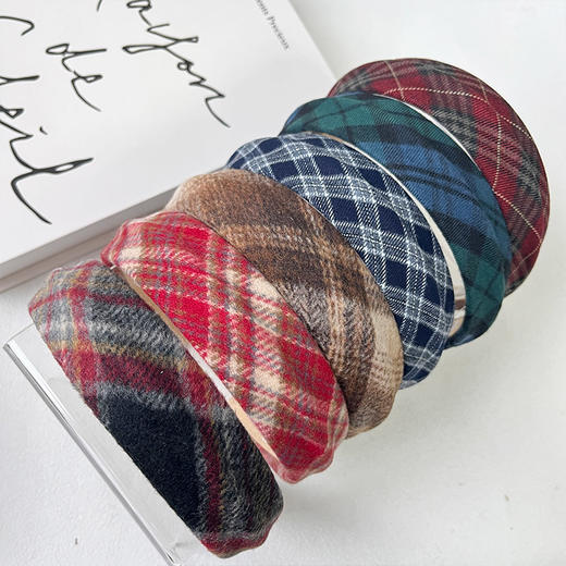 多彩潮流格子发箍发饰-纪念日百货门店同款167949912 商品图4